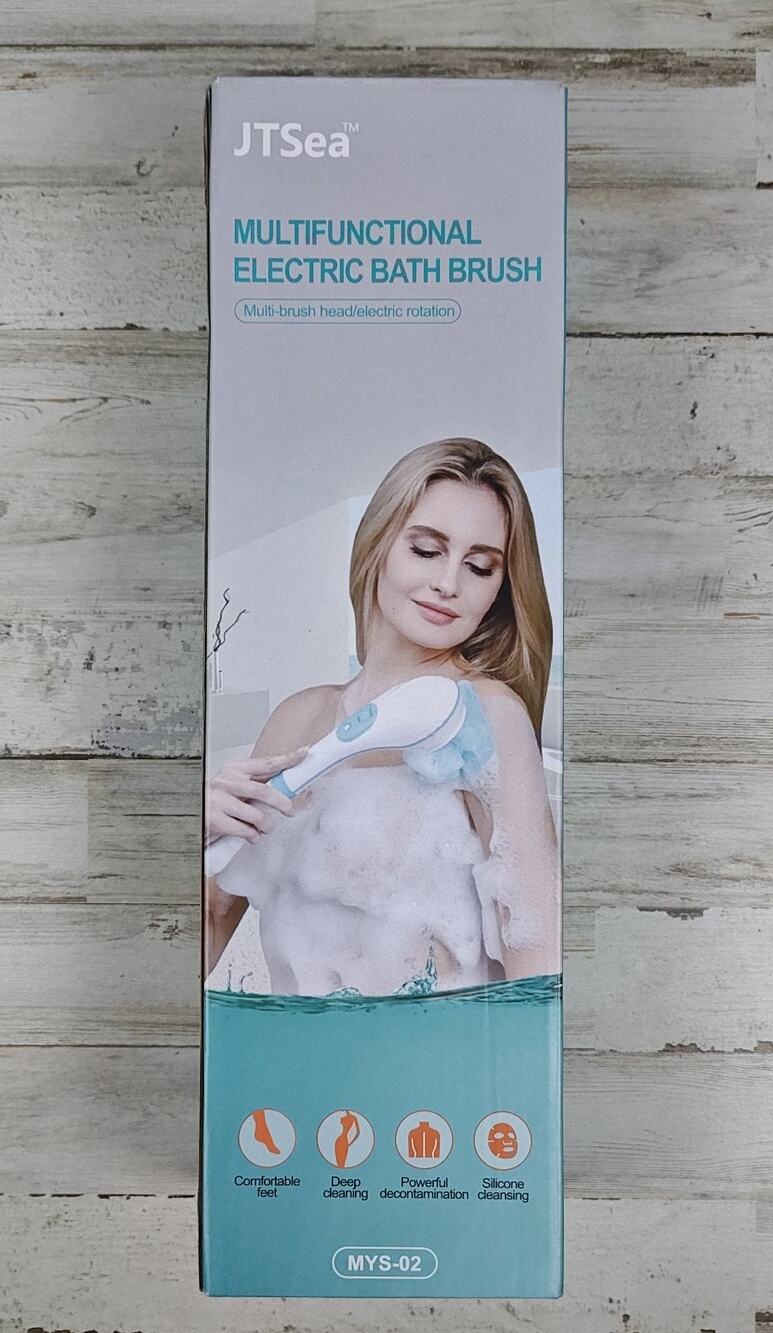 JTSea Multifunctional Electric Bath & Shower Brush NIB Deep Cleansing & Message